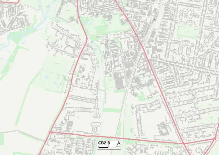 Gerahmter Druck : Kambrige Cb2 8 Karte