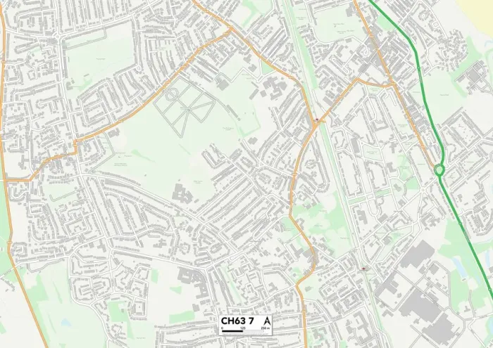 Gerahmter Druck : Wirral Cheshire C63 7 Kartensuche Gerahmter Druck : Wirral Cheshire C63 7 Kartensuche