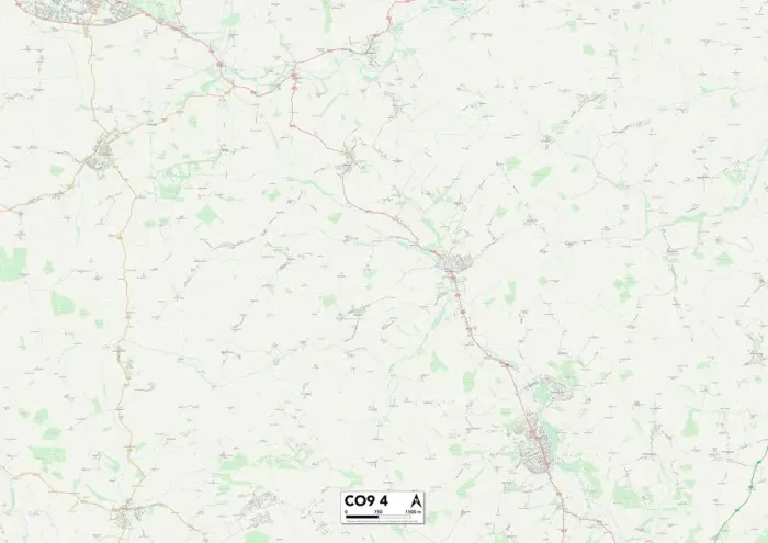 Gerahmter Druck : Braunton CO9 4 Karte