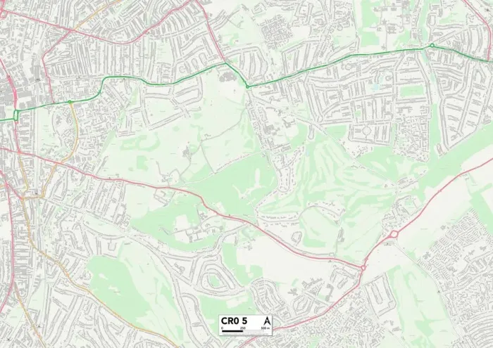 Gerahmter Druck : Kroldon KR0 5 Karte Gerahmter Druck : Kroldon KR0 5 Karte