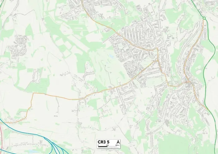 Gerahmter Druck : Königstoon KR3 5 Karte Gerahmter Druck : Königstoon KR3 5 Karte