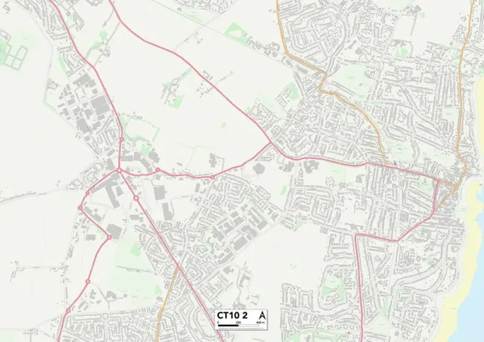 Gerahmter Druck : Broadstreets CTT 2 Karte