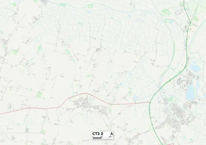 Gerahmter Druck : Kent CT3 2 Karte Gerahmter Druck : Kent CT3 2 Karte