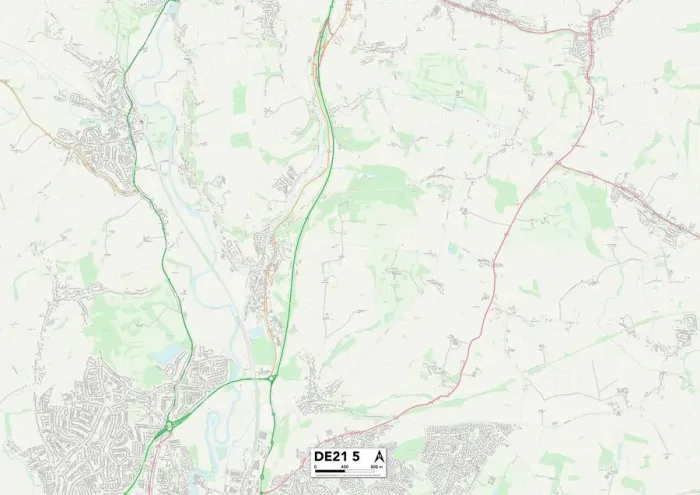 Gerahmter Druck : DerbymapDE2121 Gerahmter Druck : DerbymapDE2121