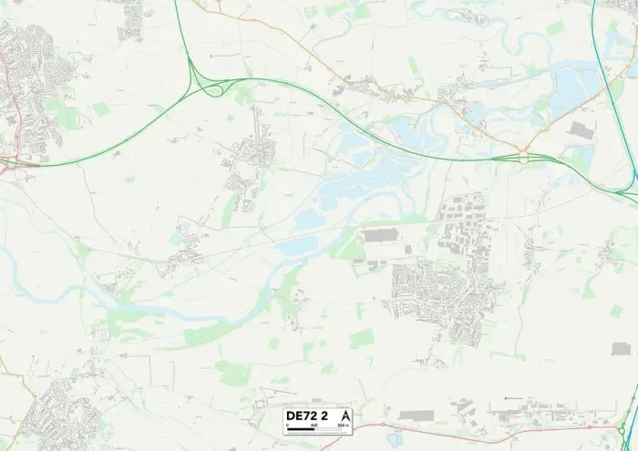 Gerahmter Druck : Erewash DE72 2 Karte