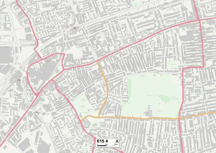 Gerahmter Druck : Neues Ham (E16) 4 Karte Gerahmter Druck : Neues Ham (E16) 4 Karte