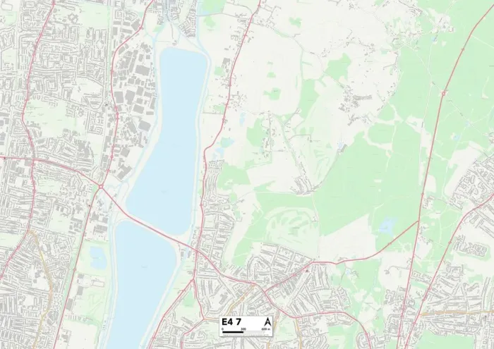 Gerahmter Druck : Waltham Forest, E4 7 Karte Gerahmter Druck : Waltham Forest, E4 7 Karte