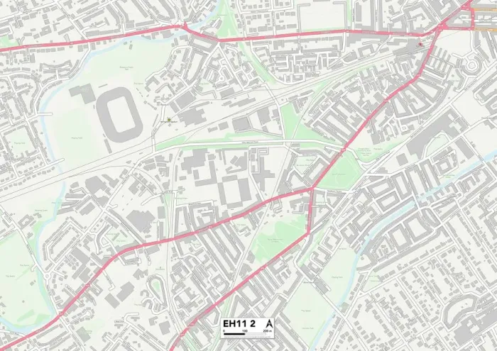 Gerahmter Druck : Edinburgh Ei1 2 Karte
