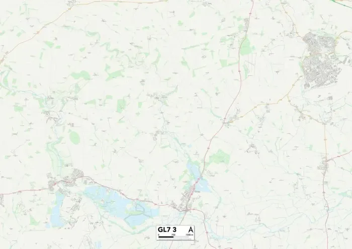 Gerahmter Druck : Kotwald GL7 3 Karte
