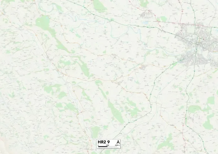 Gerahmter Druck : Hierford HR29 Karte