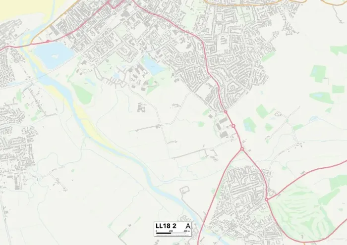 Gerahmter Druck : Conwy LL18 2 Karte Gerahmter Druck : Conwy LL18 2 Karte