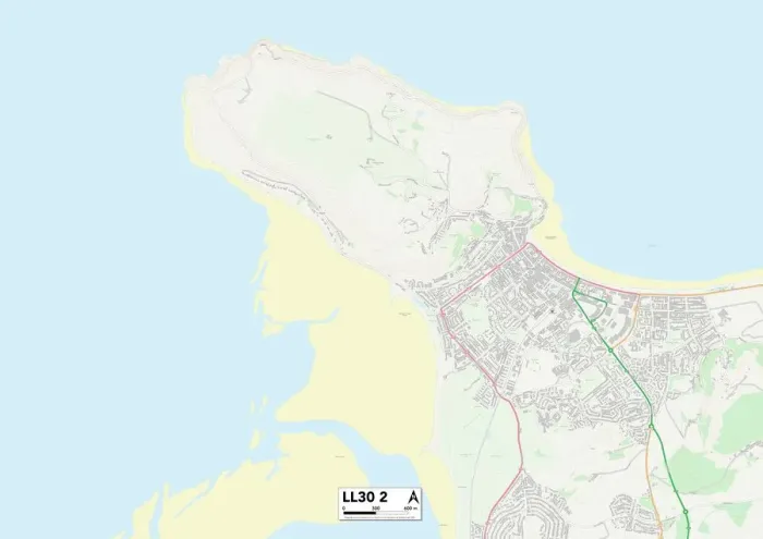 Gerahmter Druck : Conwy, Llancarfan 30, Karte Gerahmter Druck : Conwy, Llancarfan 30, Karte