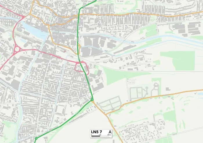 Gerahmter Druck : Lincoln LN5 Karte