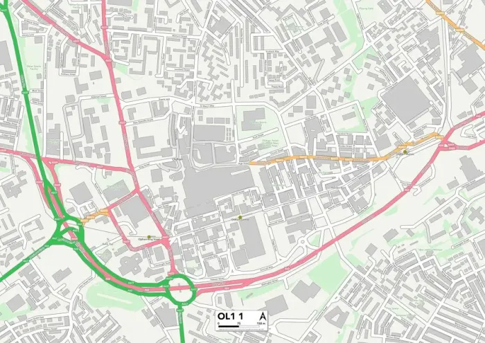 Gerahmter Druck : Altstadt, OL1 2 Karte Gerahmter Druck : Altstadt, OL1 2 Karte