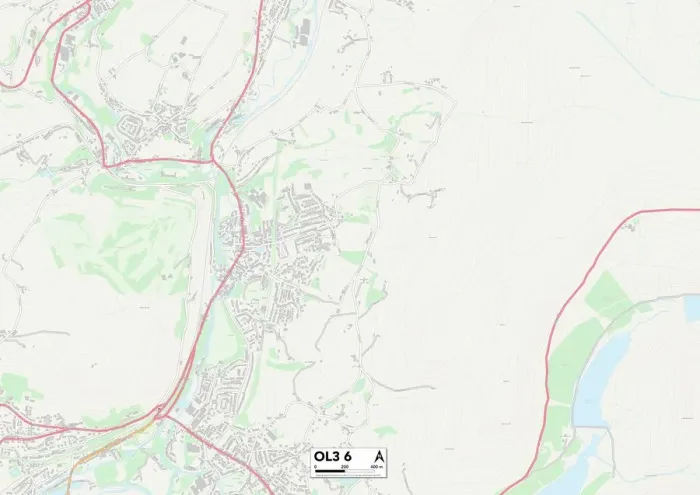 Gerahmter Druck : Altstadt OL3 6 Karte