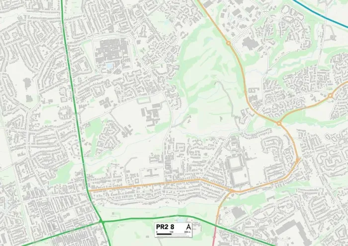 Gerahmter Druck : Preston PR2 Karte