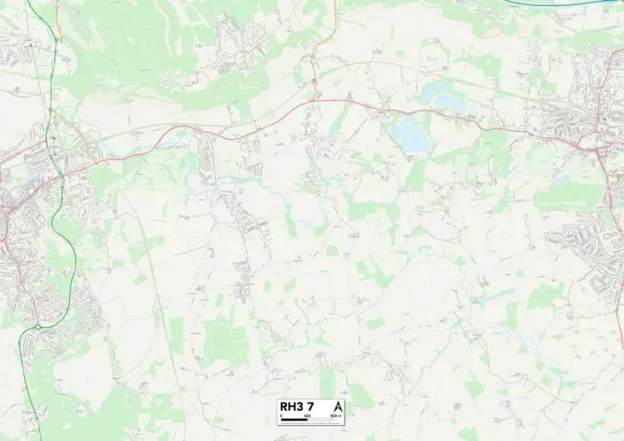 Gerahmter Druck : Moledale Tal RG3 6 Mappa