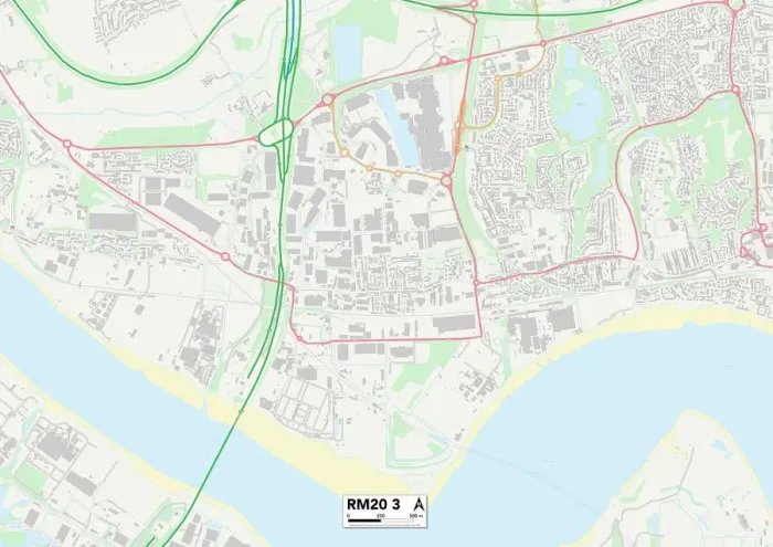 Gerahmter Druck : Thürrett RM20 3 Karte