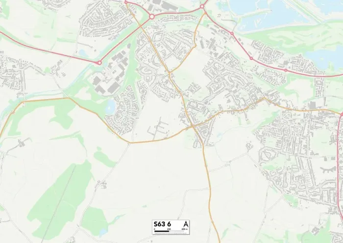 Gerahmter Druck : Barnsley S63 6 Karte Gerahmter Druck : Barnsley S63 6 Karte