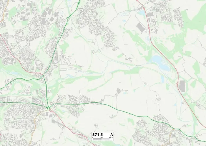 Gerahmter Druck : Barnsleys S71-Map Nr. 5 Gerahmter Druck : Barnsleys S71-Map Nr. 5
