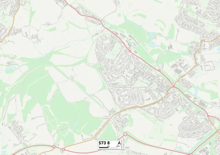 Gerahmter Druck : Barnsley S73 8 Karte