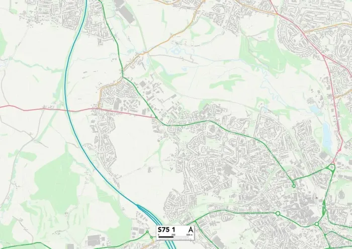 Gerahmter Druck : Barnsley S75 1 Karte