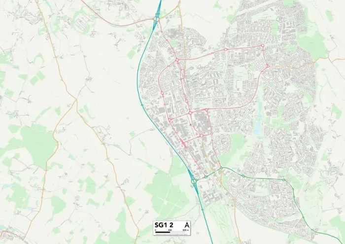 Gerahmter Druck : Stevensburg SG1 2 Karte Gerahmter Druck : Stevensburg SG1 2 Karte