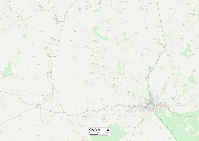 Gerahmter Druck : Kennet SN8 1 Karte Gerahmter Druck : Kennet SN8 1 Karte