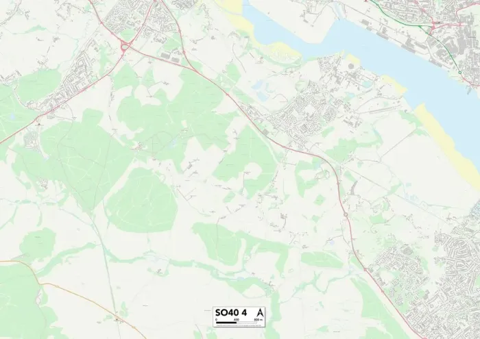 Gerahmter Druck : Neuer Wald SO40 4 Karte Gerahmter Druck : Neuer Wald SO40 4 Karte