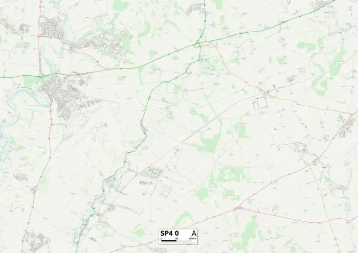 Gerahmter Druck : Kerncounty SP4 0 Karte Gerahmter Druck : Kerncounty SP4 0 Karte