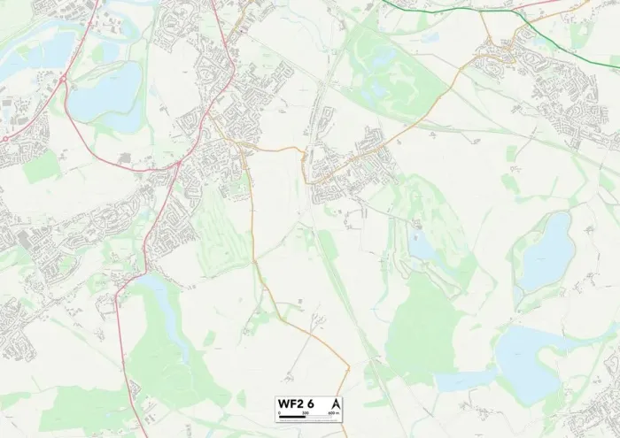 Gerahmter Druck : Wakefieldsche Station WF2, Karte vom Stadtteilmappe Gerahmter Druck : Wakefieldsche Station WF2, Karte vom Stadtteilmappe
