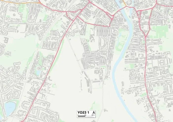 Gerahmter Druck : York YO23 1 Karte Gerahmter Druck : York YO23 1 Karte