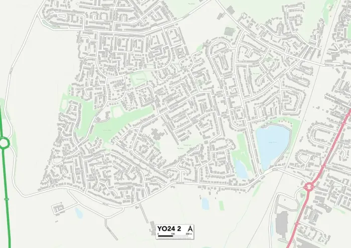 Gerahmter Druck : York YO24 2 Karte Gerahmter Druck : York YO24 2 Karte