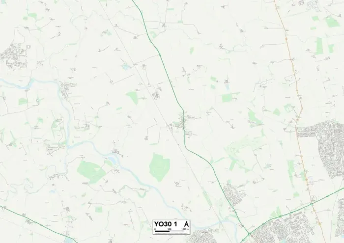 Gerahmter Druck : York YO30 1 Karte Gerahmter Druck : York YO30 1 Karte