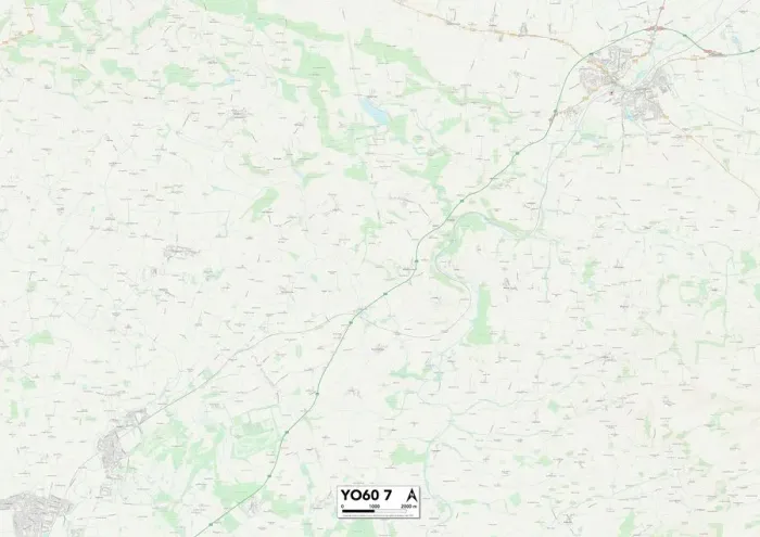 Gerahmter Druck : York YO60 7 Karte
