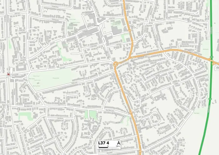 Gerahmter Druck : Sefton, L37, Nr. 4 Karte