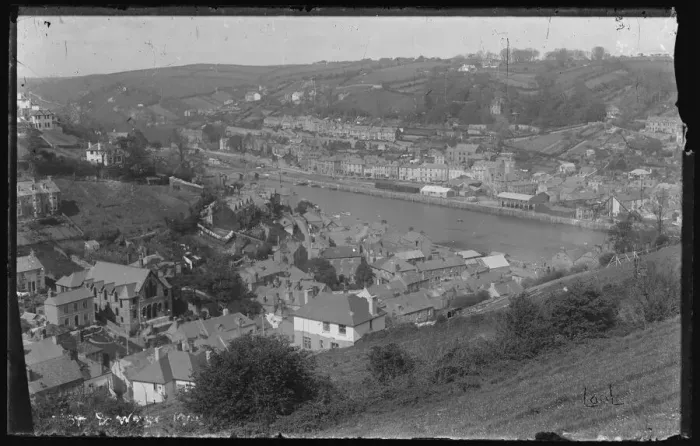 Gerahmter Druck : Looe aus dem Westteil von Looe Down Gerahmter Druck : Looe aus dem Westteil von Looe Down