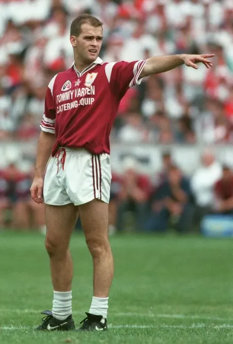 Gerahmter Druck : Ray Silke, Galway GAA Fußballclub, am 16.August.1995