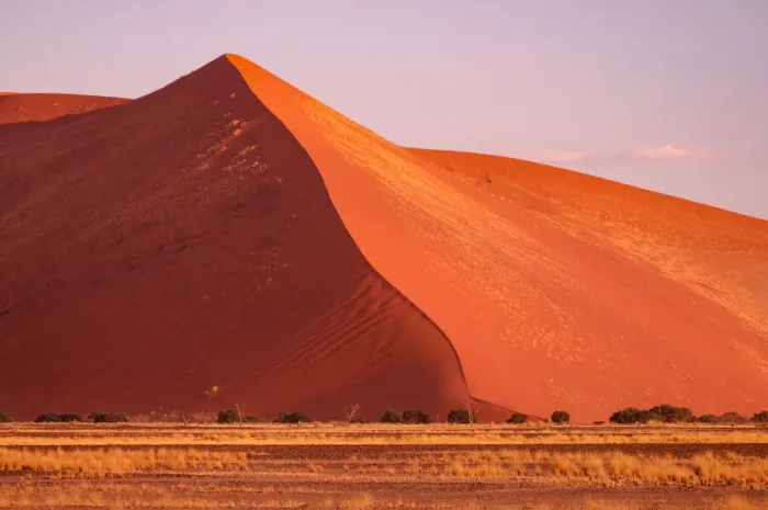 Gerahmter Druck : Namibia. Sanddünen im Bereich von Sossusvlei in dem Naturschutzgebiet des Gerahmter Druck : Namibia. Sanddünen im Bereich von Sossusvlei in dem Naturschutzgebiet des