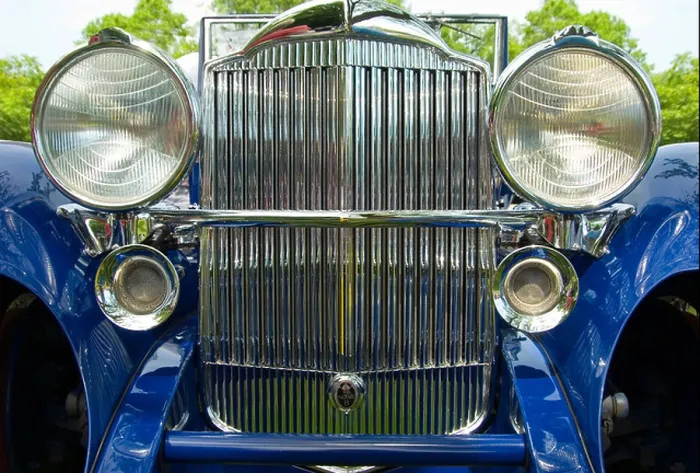 Gerahmter Druck : 1932 Packard Front End