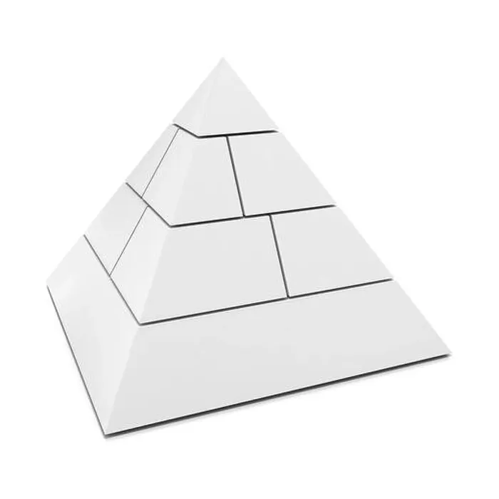 Gerahmter Druck : Blanke Drei-Dimensional-Pyramide Gerahmter Druck : Blanke Drei-Dimensional-Pyramide