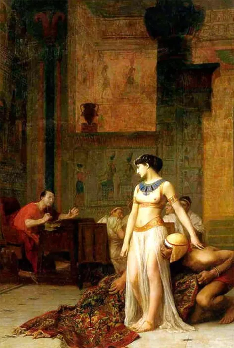 Gerahmter Druck : Cleopatra vor Caesar von Jean-Léon Gérôme Gerahmter Druck : Cleopatra vor Caesar von Jean-Léon Gérôme