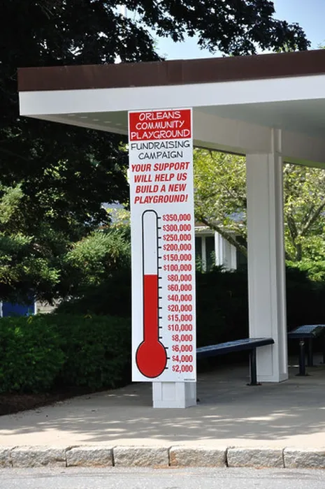 Gerahmter Druck : Spendensammler-Thermometer Gerahmter Druck : Spendensammler-Thermometer