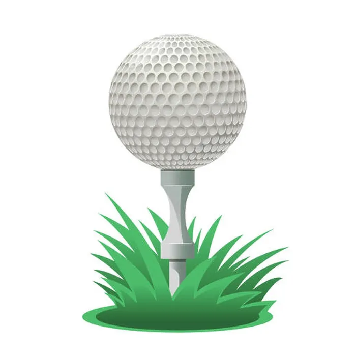 Gerahmter Druck : Golfball Vektorbild eines Cartoon-Golfballs Gerahmter Druck : Golfball Vektorbild eines Cartoon-Golfballs