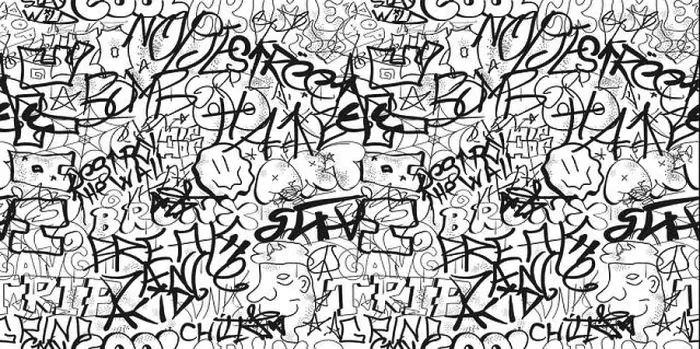 Gerahmter Druck : Graffiti-Teppichmuster-Wandkunst. Gerahmter Druck : Graffiti-Teppichmuster-Wandkunst.