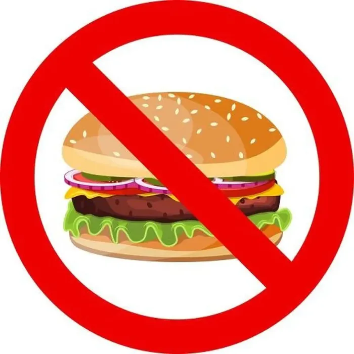 Gerahmter Druck : Kein Hamburger erlaubt-Schild Gerahmter Druck : Kein Hamburger erlaubt-Schild