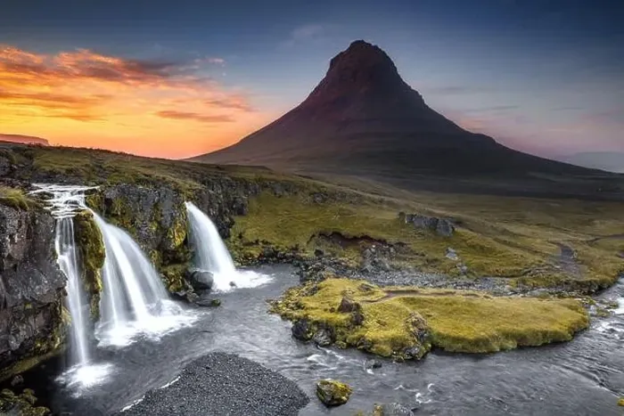 Gerahmter Druck : Iceland