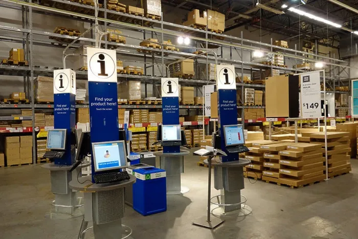 Gerahmter Druck : IKEA-Lagerraum Gerahmter Druck : IKEA-Lagerraum