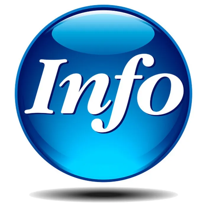 Gerahmter Druck : Info-Symbol Informationen-Anzeige