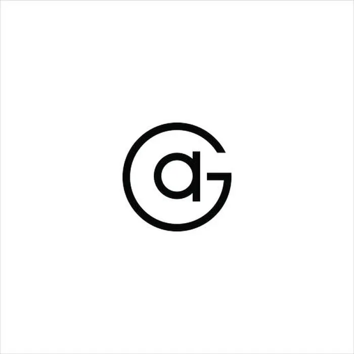 Gerahmter Druck : Anfangsbuchstabe GAOR AG Logo Vektor-Design Gerahmter Druck : Anfangsbuchstabe GAOR AG Logo Vektor-Design